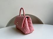 Chanel Classic Quilted Coco Handle Pink Caviar - 19x23x28cm - 2