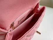 Chanel Classic Quilted Coco Handle Pink Caviar - 19x23x28cm - 4