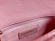 Chanel Classic Quilted Coco Handle Pink Caviar - 19x23x28cm - 5