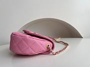 Chanel 23P Hidden Big Bang Saddle Pink Bag - 19x16x7cm - 4