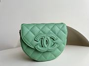 Chanel 23P Hidden Big Bang Saddle Green Bag - 19x16x7cm  - 1