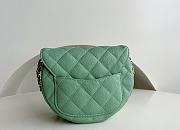 Chanel 23P Hidden Big Bang Saddle Green Bag - 19x16x7cm  - 5