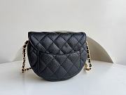 Chanel 23P Hidden Big Bang Saddle Black Bag - 19x16x7cm - 5