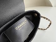 Chanel 23P Hidden Big Bang Saddle Black Bag - 19x16x7cm - 2