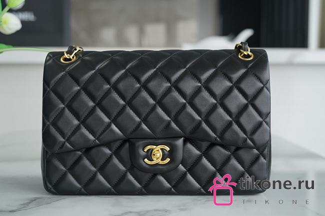 Chanel Jumbo Quilted Lambskin Gold Hardware 30  - 1