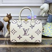 LV Speedy Bandoulière 25 White - 25x19x15cm - 1