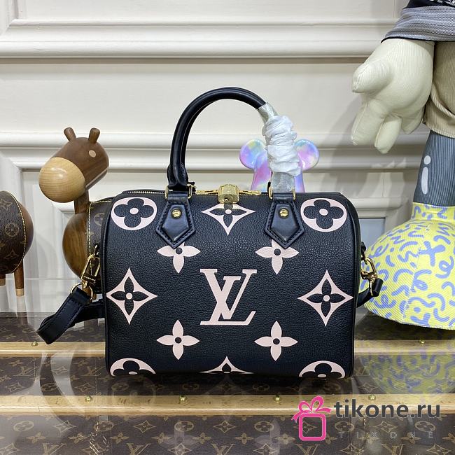 LV Speedy Bandoulière Black - 25x19x15cm - 1