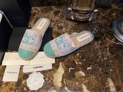 Chanel Espadrilles Shoes Tweed Blue-Pink - 3