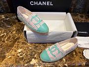 Chanel Espadrilles Shoes Tweed Blue-Pink 02 - 2