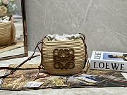 Loewe Natural Paula's Ibiza Beehive Raffia Bucket Bag - 18x16x12cm - 1