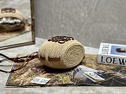 Loewe Natural Paula's Ibiza Beehive Raffia Bucket Bag - 18x16x12cm - 3