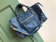 Balenciaga Blue Mineral Lambskin Leather Giant 12 - 38x24x16cm - 1