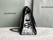 BALENCIAGA| Crush Medium Printed Crinkled-leather Shoulder Bag - 31x20x12cm - 5