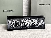 BALENCIAGA| Crush Medium Printed Crinkled-leather Shoulder Bag - 31x20x12cm - 3