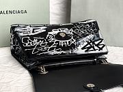 BALENCIAGA| Crush Medium Printed Crinkled-leather Shoulder Bag - 31x20x12cm - 4