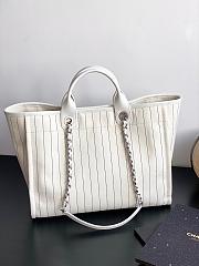 Chanel 23P White Tote - 50x30x22cm - 5