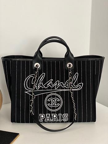 Chanel 23P Black Tote - 50x30x22cm