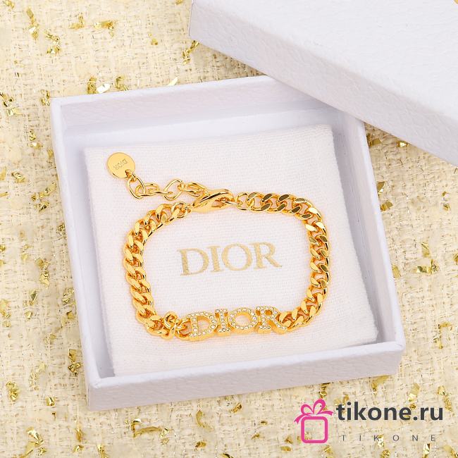 Dior Gold Logo Bracelet - 1