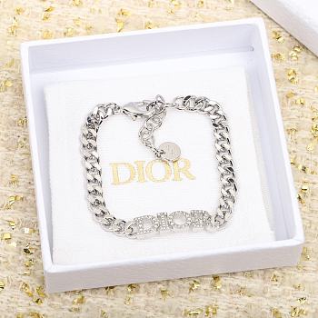 Dior Silver Logo Bracelet