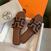 Hermes Oasis Brown Sandals  - 2