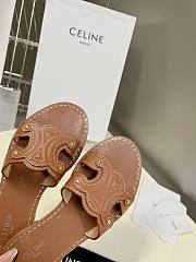 Celine Triomphe Mule In Brown Sandals - 3