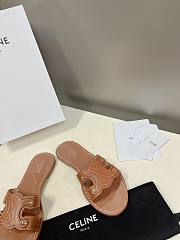 Celine Triomphe Mule In Brown Sandals - 2