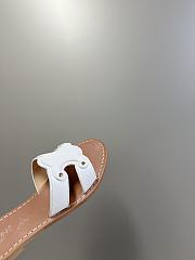 Celine Triomphe Mule In White Sandals - 5