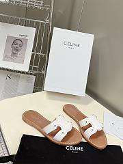 Celine Triomphe Mule In White Sandals - 2