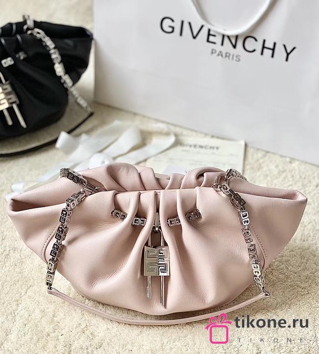 Givenchy Pink Calfskin Kenny Shoulder Bag - 32x22x17cm - 1