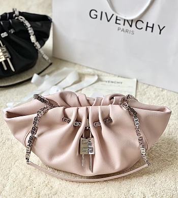 Givenchy Pink Calfskin Kenny Shoulder Bag - 32x22x17cm