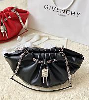 Givenchy Black Calfskin Kenny Shoulder Bag - 32x22x17cm - 1