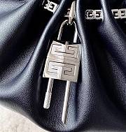 Givenchy Black Calfskin Kenny Shoulder Bag - 32x22x17cm - 2