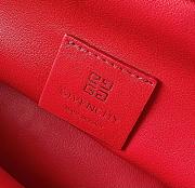 Givenchy Red Calfskin Kenny Shoulder Bag - 32x22x17cm - 3