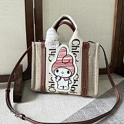 Chloe x My Melody Small Woody Tote Bag - 26.5x20x8cm - 1