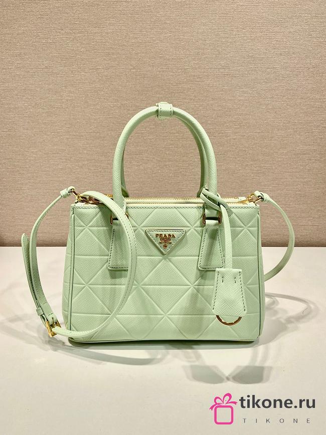 Prada Aqua Medium Galleria Safiano - 24.5x16.5x11cm - 1