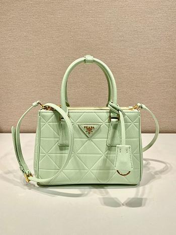 Prada Aqua Medium Galleria Safiano - 24.5x16.5x11cm