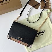 Burberry Hamshire House Check Crossbody Black-Brown - 19x13.5x5cm - 1