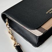 Burberry Hamshire House Check Crossbody Black-Brown - 19x13.5x5cm - 5