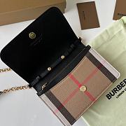 Burberry Hamshire House Check Crossbody Black-Brown - 19x13.5x5cm - 4