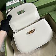 Gucci Bamboo 1947 In White Leather - 26x17x9cm - 5