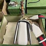 Gucci Bamboo 1947 In White Leather - 26x17x9cm - 3