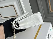 Chanel 25 White Caviar Classic Bag  - 5