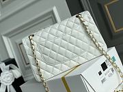 Chanel 25 White Caviar Classic Bag  - 3