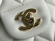 Chanel 25 White Caviar Classic Bag  - 2