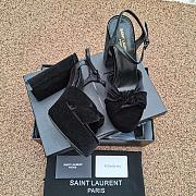 YSL Women's Bianca Platform Black Sandals - 2