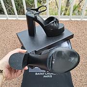 YSL Women's Bianca Platform Black Sandals 02 - 3