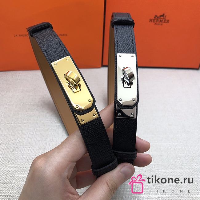 Hermes Kelly 18 Black Belt 8mm - 1