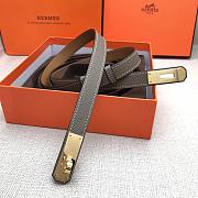 Hermes Kelly 18 Grey Belt 8mm - 2