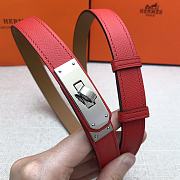 Hermes Kelly 18 Red Belt 8mm - 5