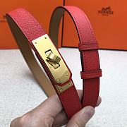 Hermes Kelly 18 Red Belt 8mm - 4